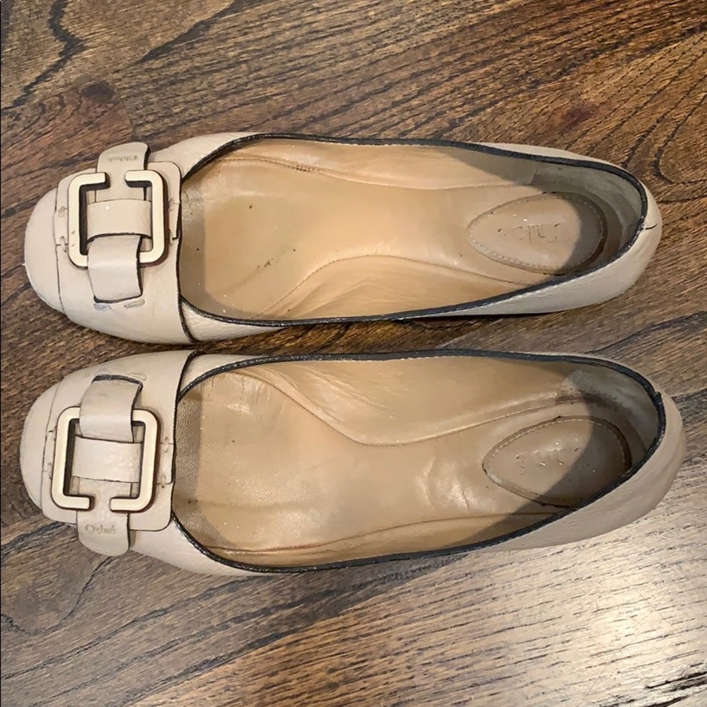 Chloe leather flats